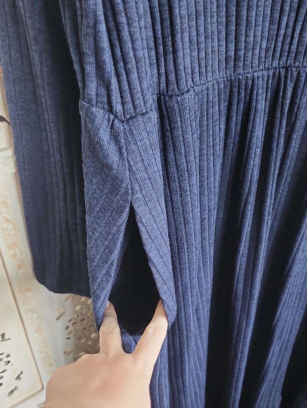 NWT Bloomchic Navy Blue Longsleeve Dress With Pockets- Size 18-20 - Picture 3 of 6